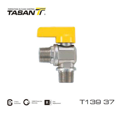 Aluminium handvat 1/2 inch X 1/2 inch messing gasklep Tasan-kleppen T139 37