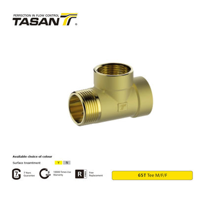 Lekvrije M/F/F 1 inch messing T-stuk voor omstandigheden met hoge lage temperaturen 65T