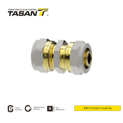 16 mm 20 mm 1 inch messing compressiekoppeling recht met 8S21 schroefdraad 62C