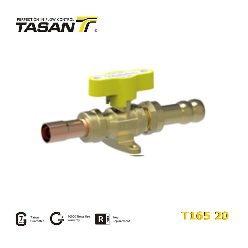 TASAN 1/2 "X14mm / 16mm slang gasleiding kogelkraan handmatige gasklep T165 20