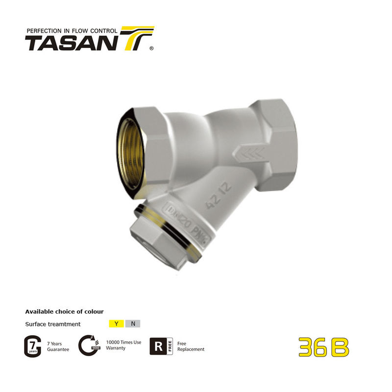 ANSI 1.6Mpa BSP NPT 1 Inch Messing Terugslagklep Water Y Zeef 36B